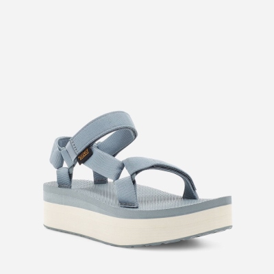 Teva Flatform Universal - Women's Teva Sandals - Light Blue | India (KADJ52869)